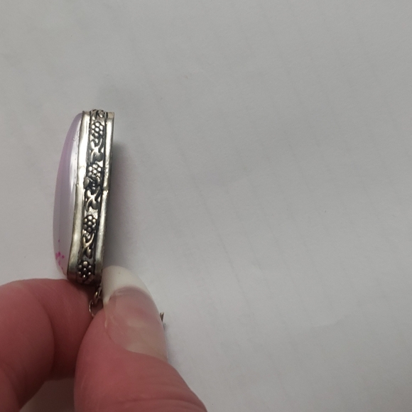 Pink Botswana Agate Earrings - Picture 5 of 5